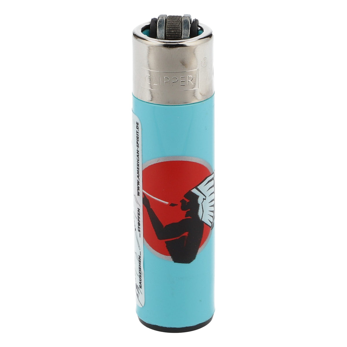 American Spirit Tobacco Lighter Classic Large Blue Reusable Clipper – View 2