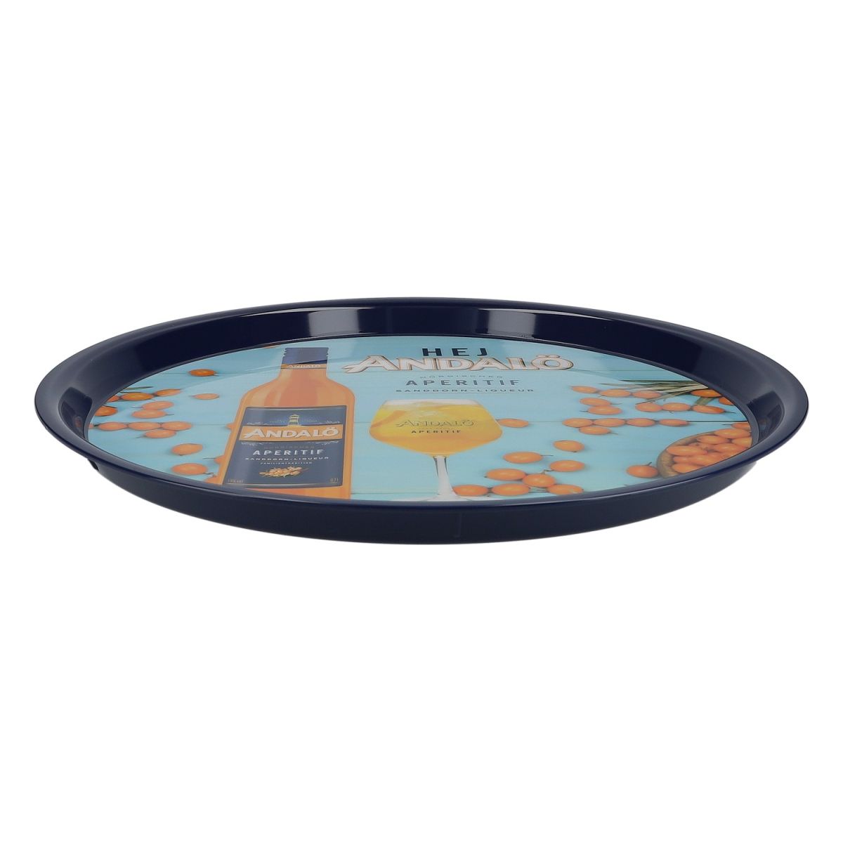 Andalö Sea Buckthorn Spritz Tray Round Tray  Waiter's Tray Non-slip – View 2