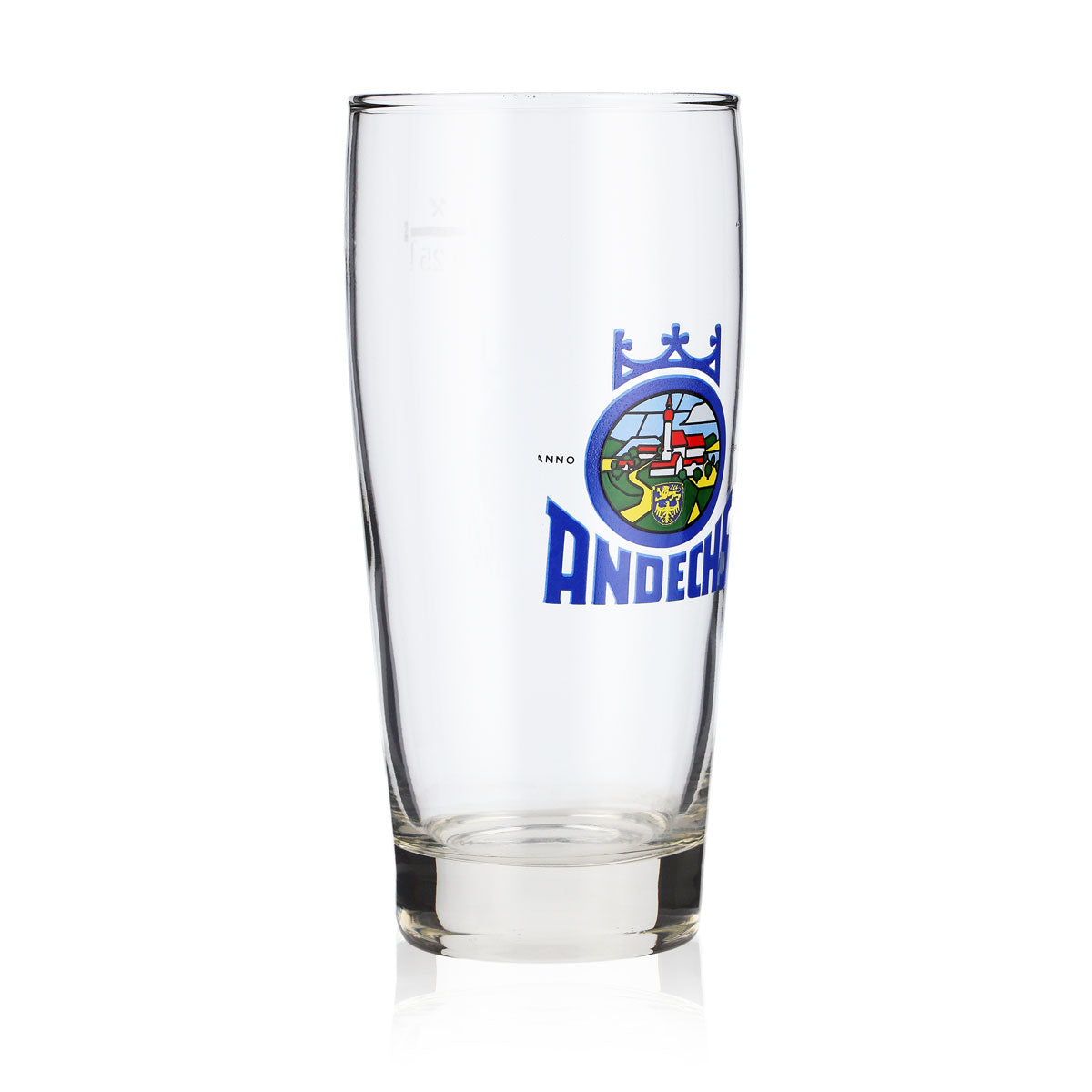 Andechs Beer Glass Beer Glasses Glasses 0.25l Mug Old Logo Blue – View 2
