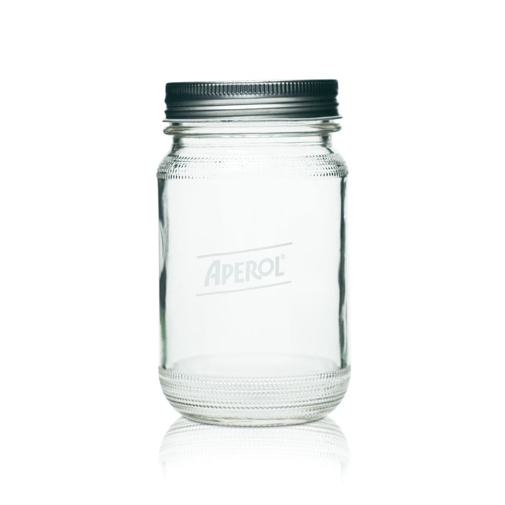 Aperol Spritz glass 0.4l mason jar lid Mason jar long drink aperitif glasses
