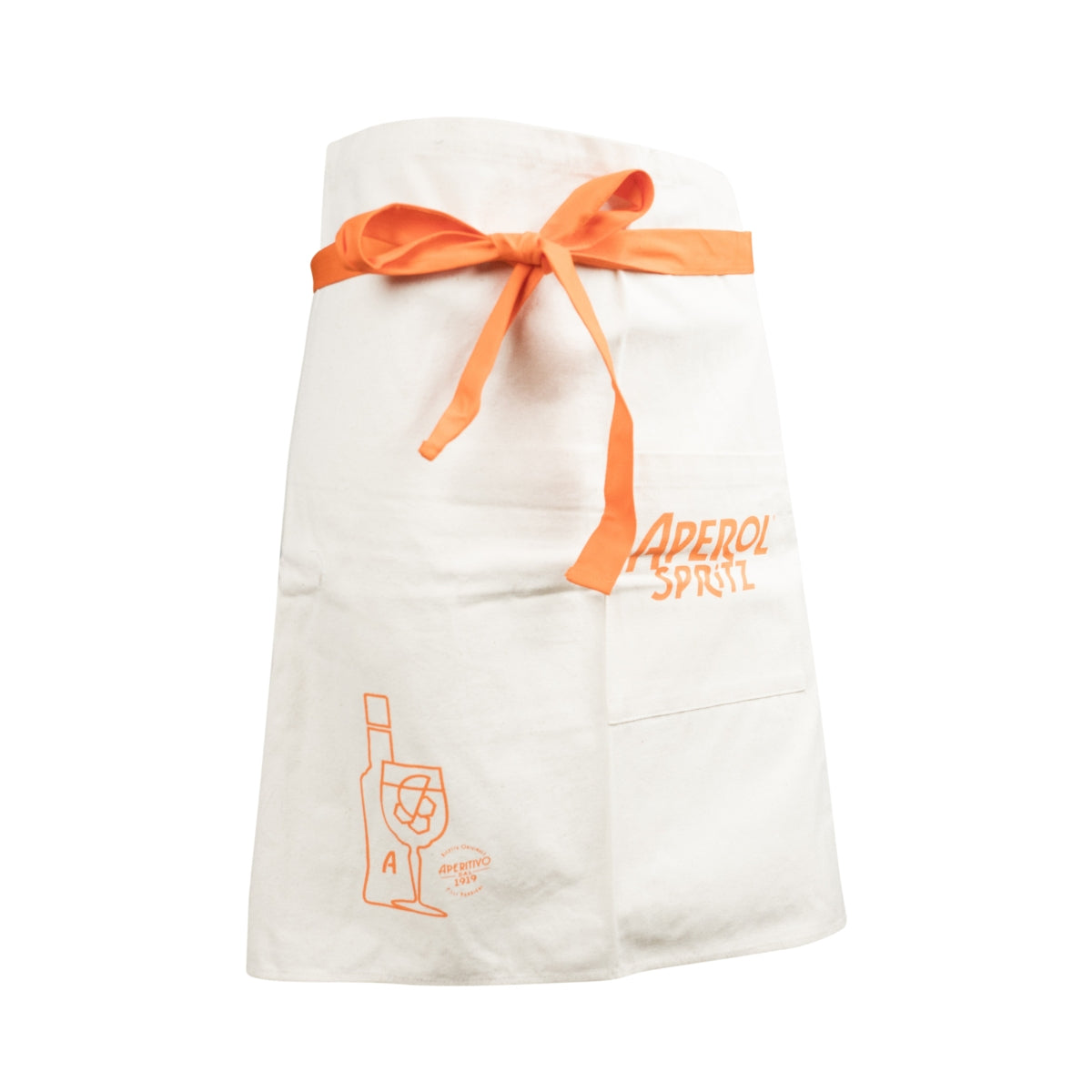 Aperol Spritz Apron Waist Tie Front Tie Bartenders Apron Gastro Waiter Bar – View 2