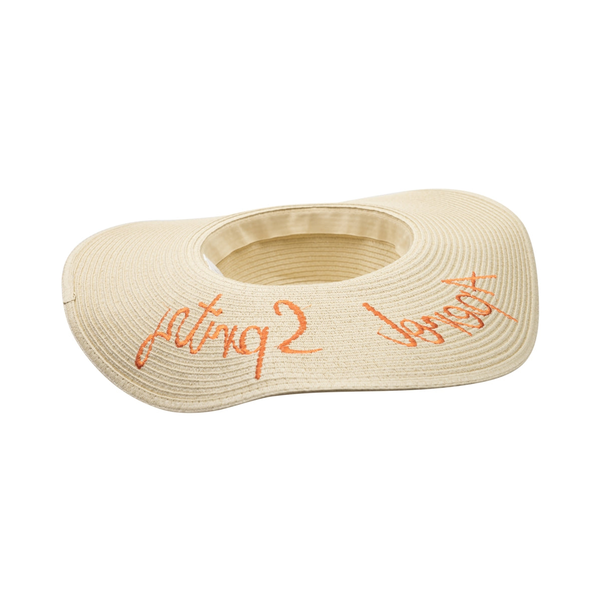 Aperol Spritz Straw Hat Embroidery Cap Summer Beach Bar Style Decoration – View 4