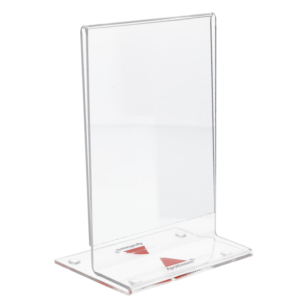 Apollinaris Water Acrylic Table Display Card Holder Transparent