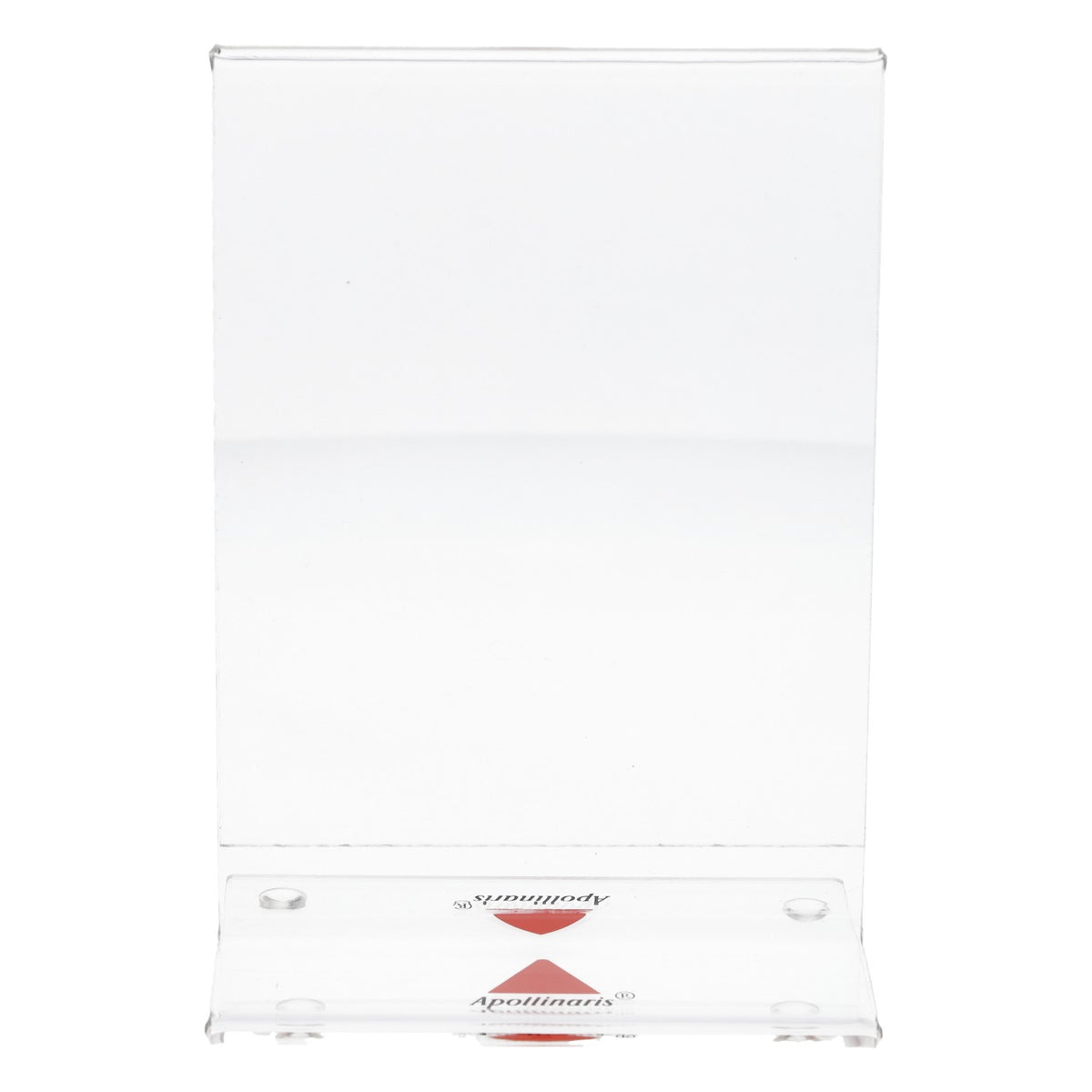 Apollinaris Water Acrylic Table Display Card Holder Transparent – View 2
