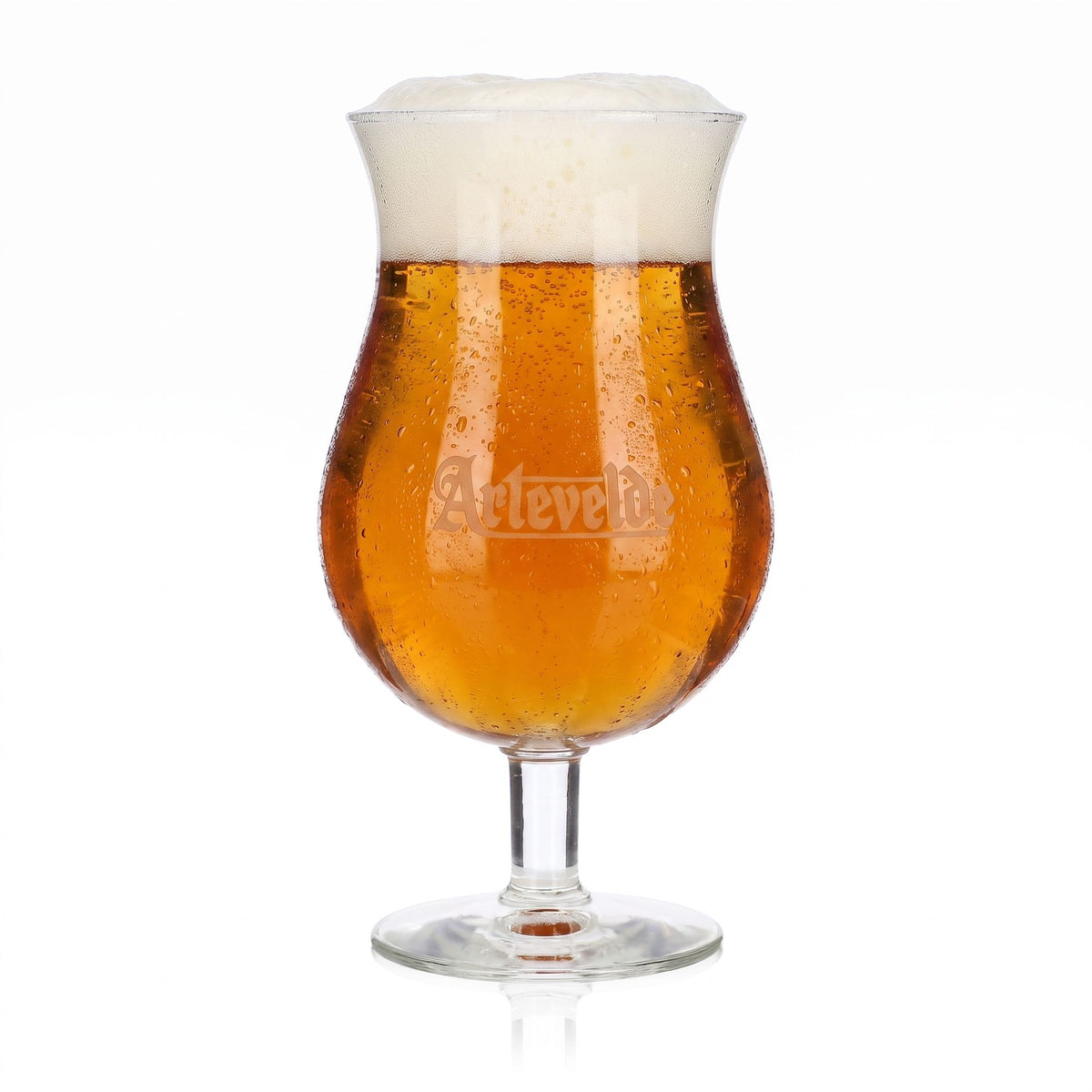 Artevelde Beer Glass, 0.6 L, Goblet, White Logo