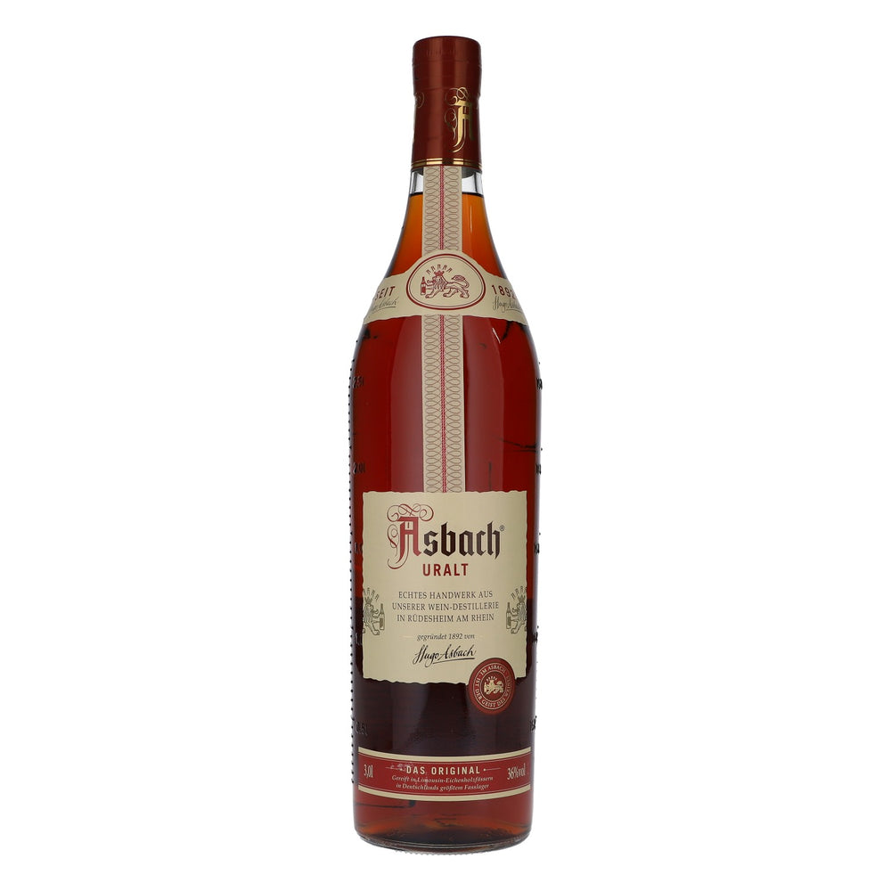 Asbach liqueur bottle 3.0 l, 36% ABV. Asbach Uralt brandy.