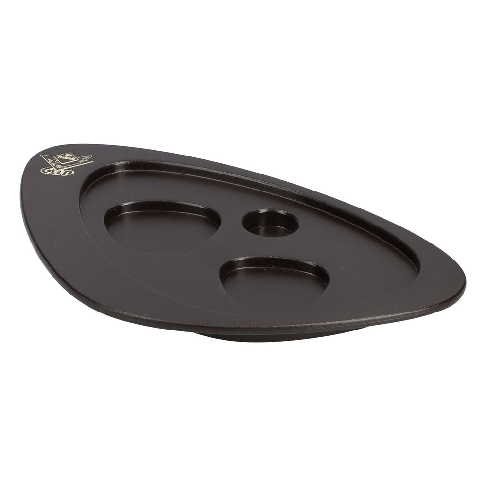 Asbach Uralt brandy wooden tray for Cup Edition glass and carafe
