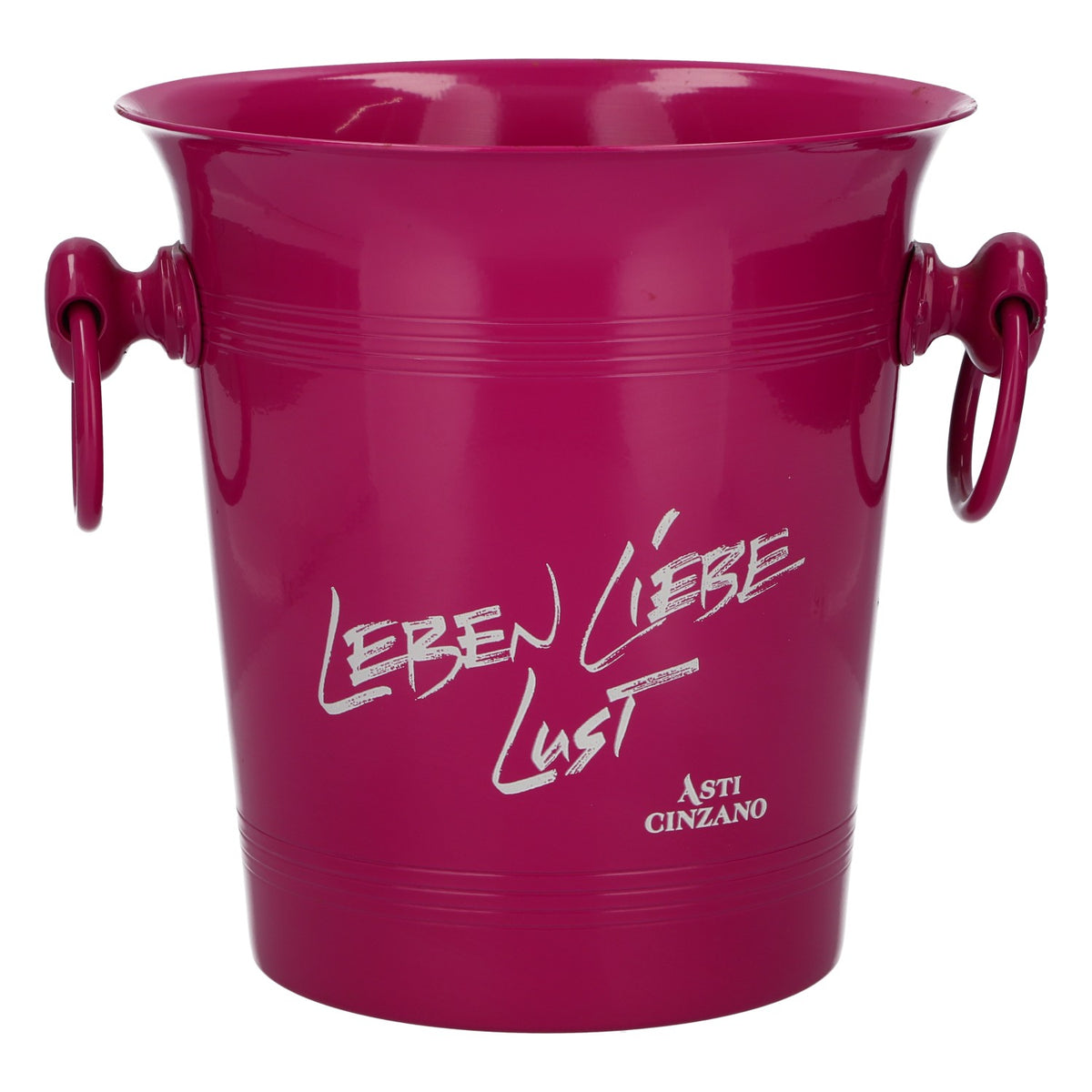Asti Cinzano Sparkling Wine Ice Bucket Bottle Cooler Metal Purple Life, Love, Lust