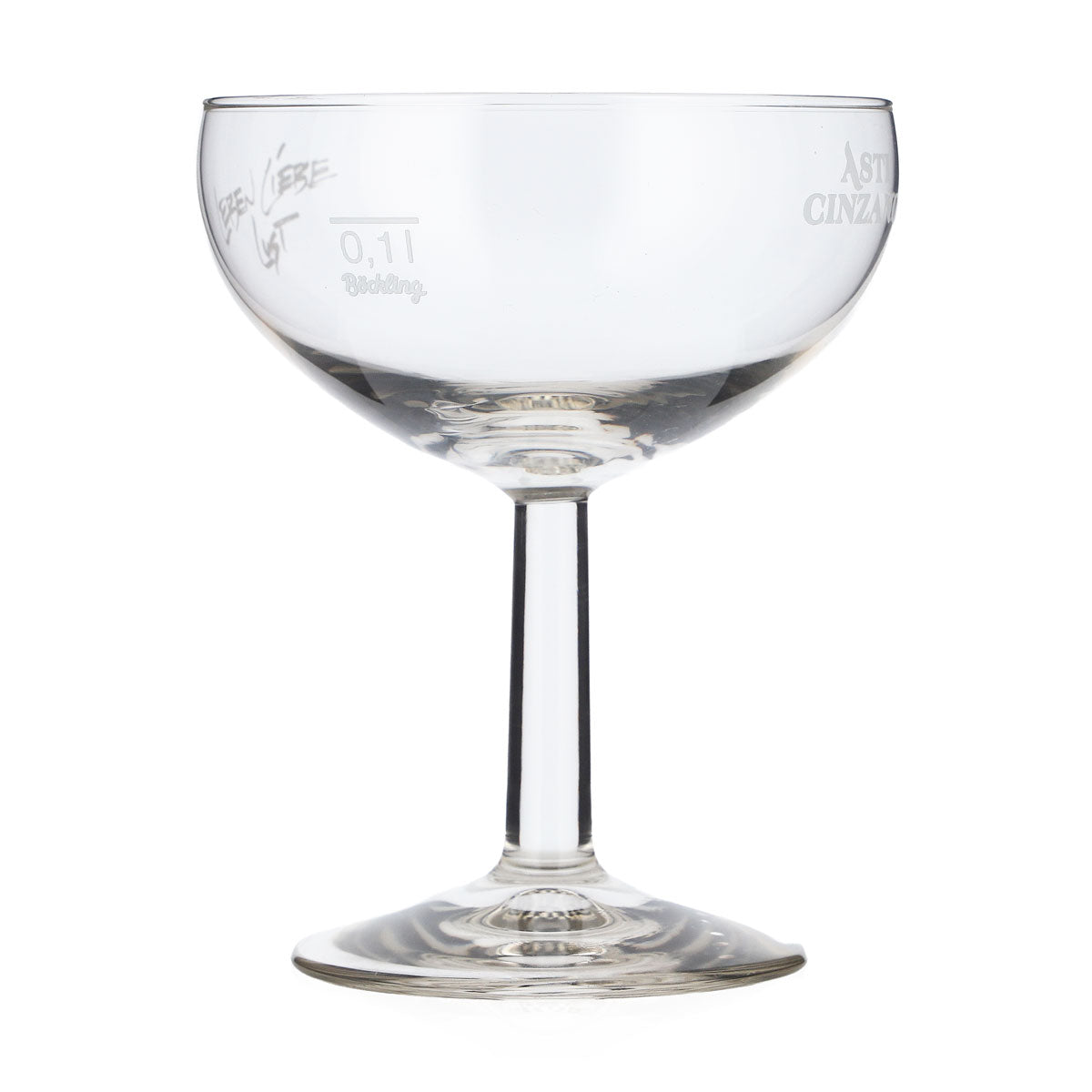 Asti Cinzano Sparkling Wine Glass 0.1l Sparkling Wine Bowl Life Love Pleasure Böckling – View 2