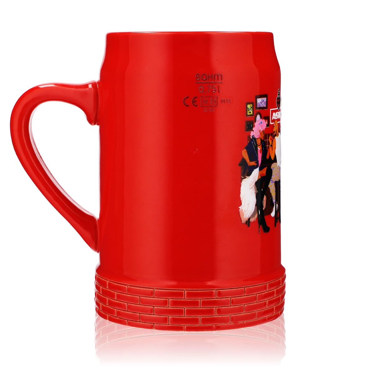 Astra Beer Glass 0.75l Collector's Mug Special Edition Mug Clay Mug Seidel Red – View 3
