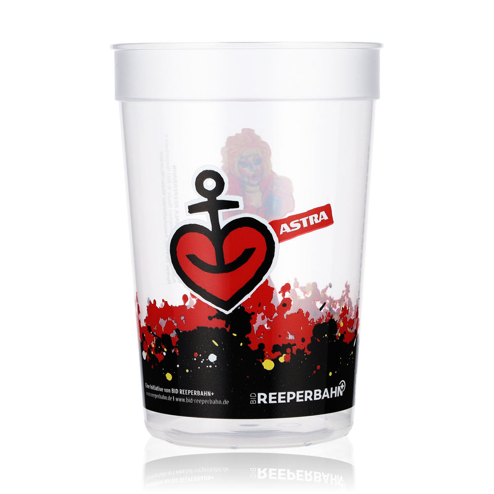 Astra Beer Glass Mug Reusable Hard Plastic 0.4l Reeperbahn Olivia Jones