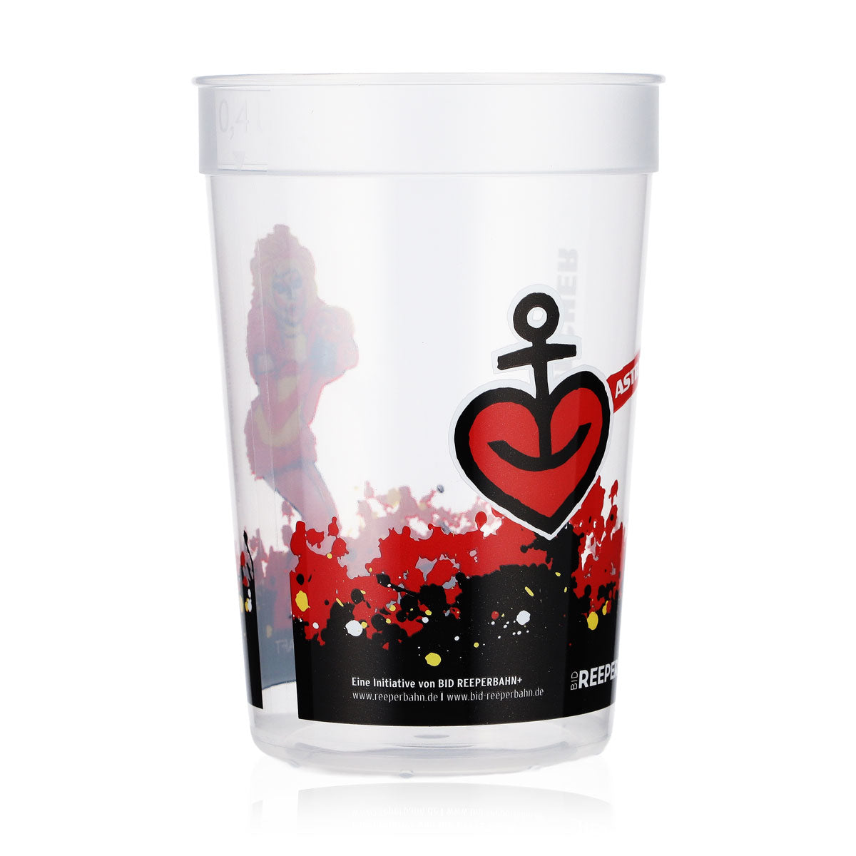 Astra Beer Glass Mug Reusable Hard Plastic 0.4l Reeperbahn Olivia Jones – View 2