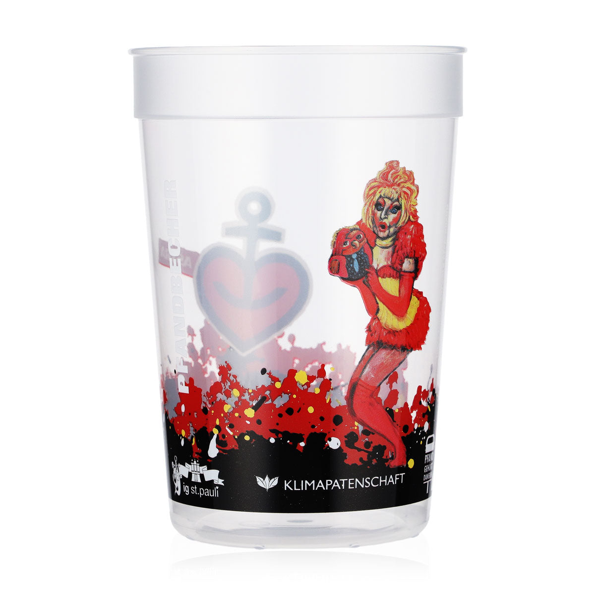 Astra Beer Glass Mug Reusable Hard Plastic 0.4l Reeperbahn Olivia Jones – View 4