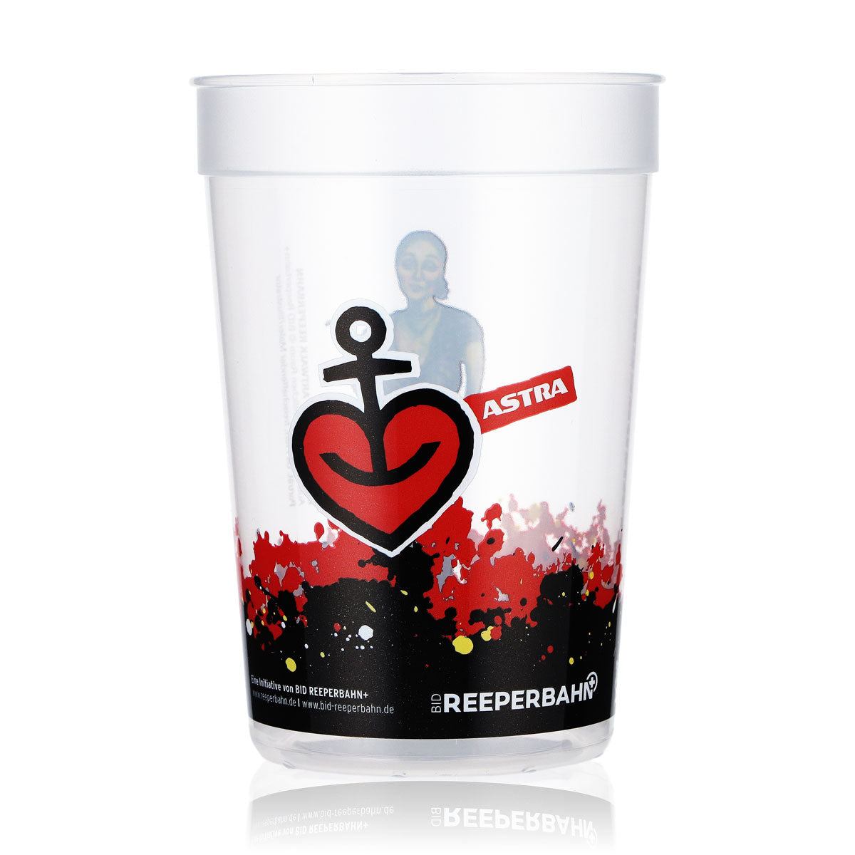 Astra Beer Glass Mug Reusable Hard Plastic 0.4l Reeperbahn Domenica Niehoff