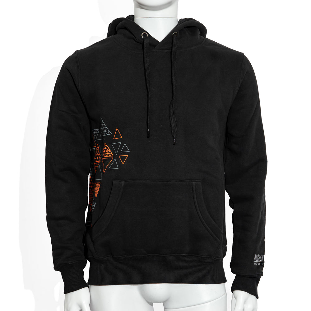 Auchentoshan Whiskey Glass Hoodie, Size S, Black, Cotton Sweatshirt