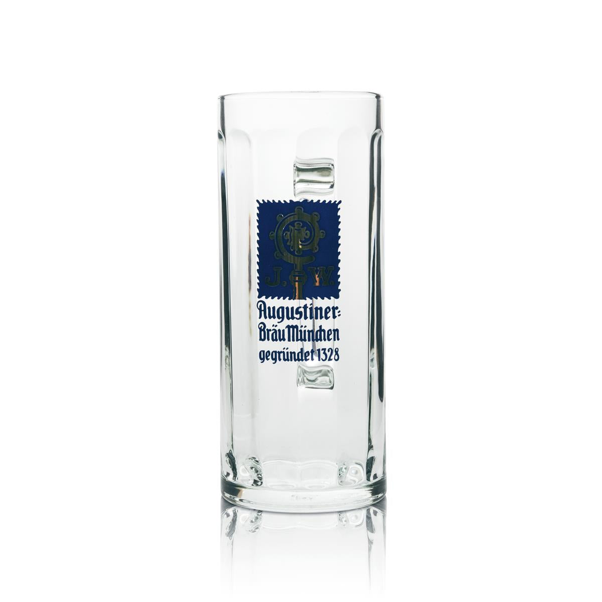 Augustiner Beer Glass, 0.5 L Mug, Seidel Rastal