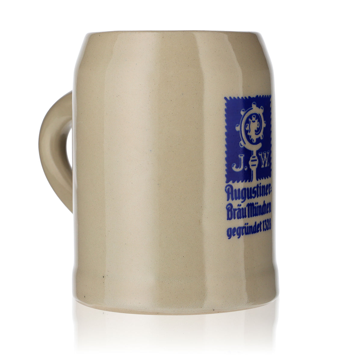 Augustiner beer glass Beer mug Collector's mug Tankard 0.5l Clay mug Beige – View 2