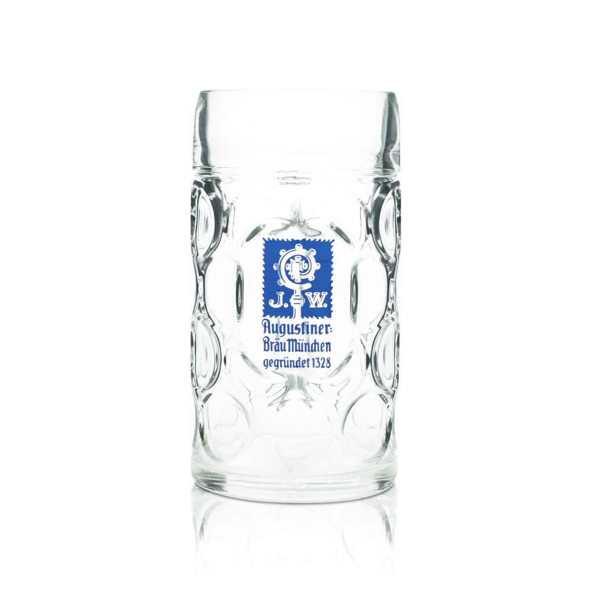 Augustiner Beer 1-Liter Glass Mug