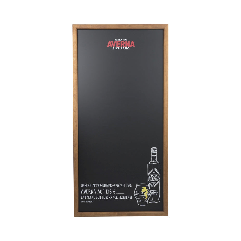 Averna Amaro chalkboard 120x60 wooden frame gastro menu board wall advertisement