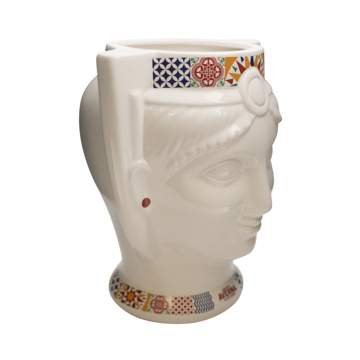 Averna Vase Ceramic Heads "Teste di Moro" Male Decorative Flower Pot Bust Living Room – View 2