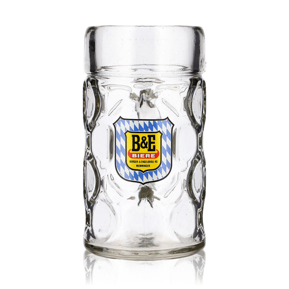 B&E Beers 1-Liter Beer Glass Jug