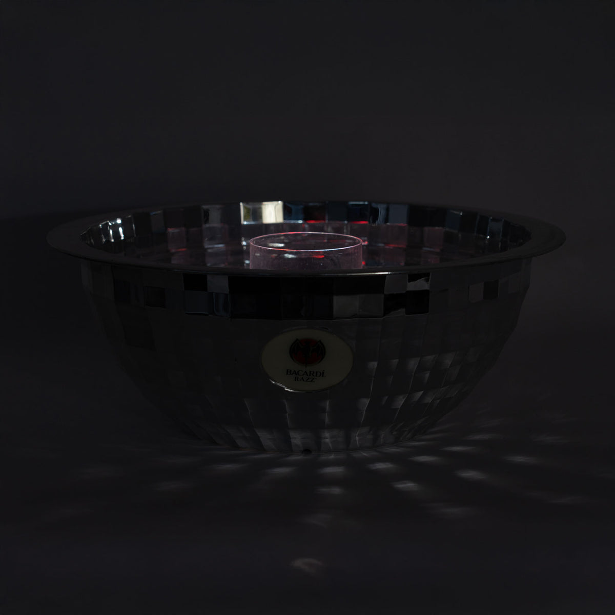 Bacardi Razz LED Cooler Bucket NEW Bar Deco OVP Container Ice Box Disco Ball – View 4