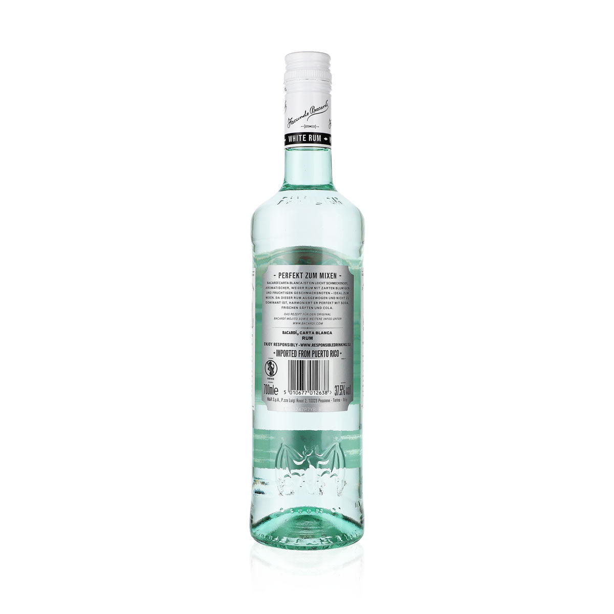 Bacardi Rum 0.7l 37.5% vol. "Carta Blanca" bottle – View 3