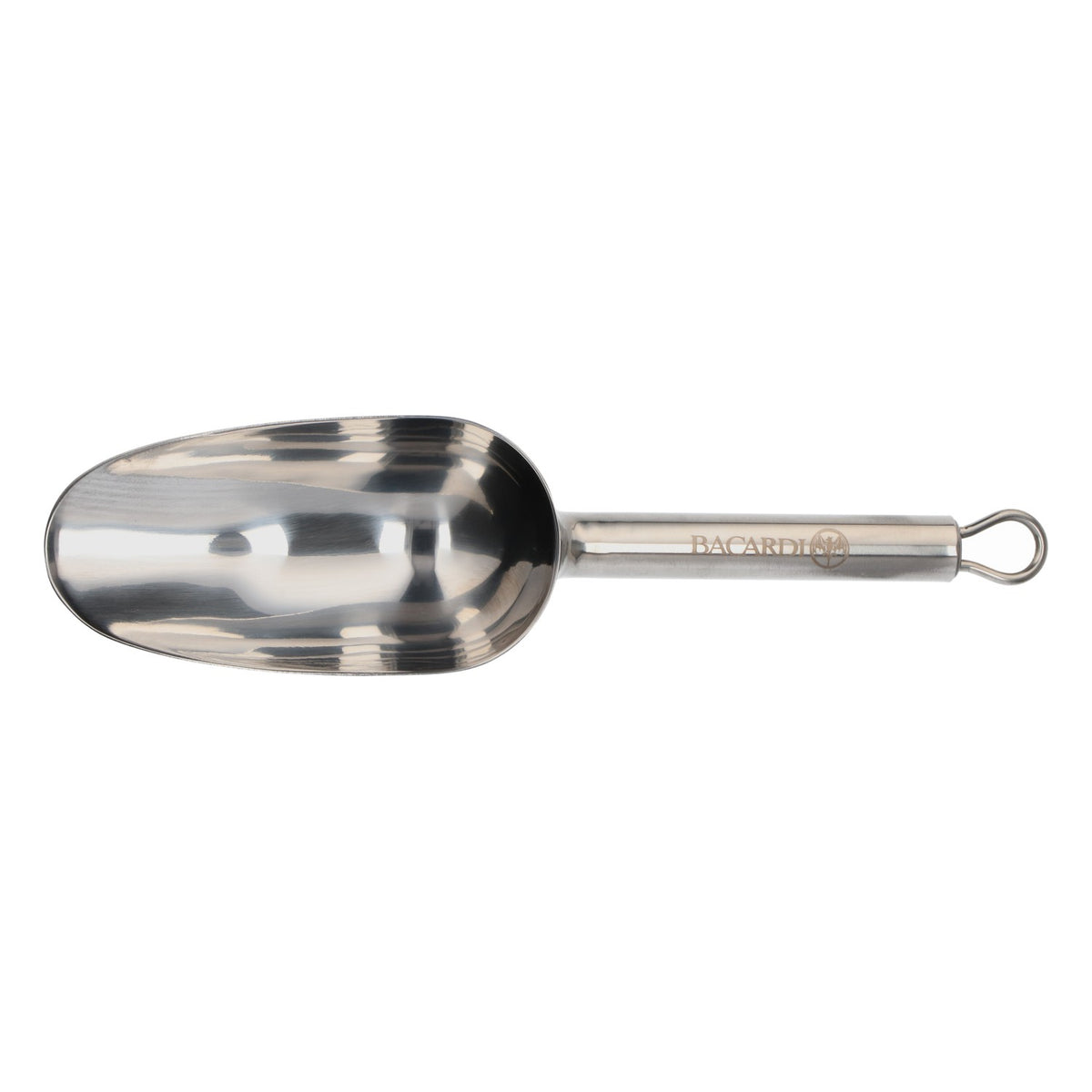 Bacardi Rum Ice Scoop Portioner Bar Accessory Stainless Steel Probar – View 2