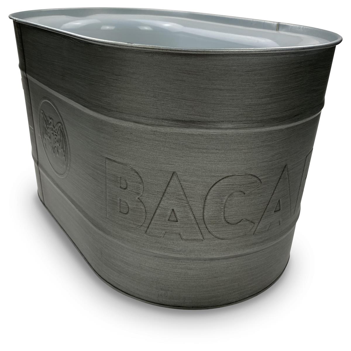 Bacardi Rum Bottle Cooler Ice Cube Tray Magnum Metal with Insert – View 3