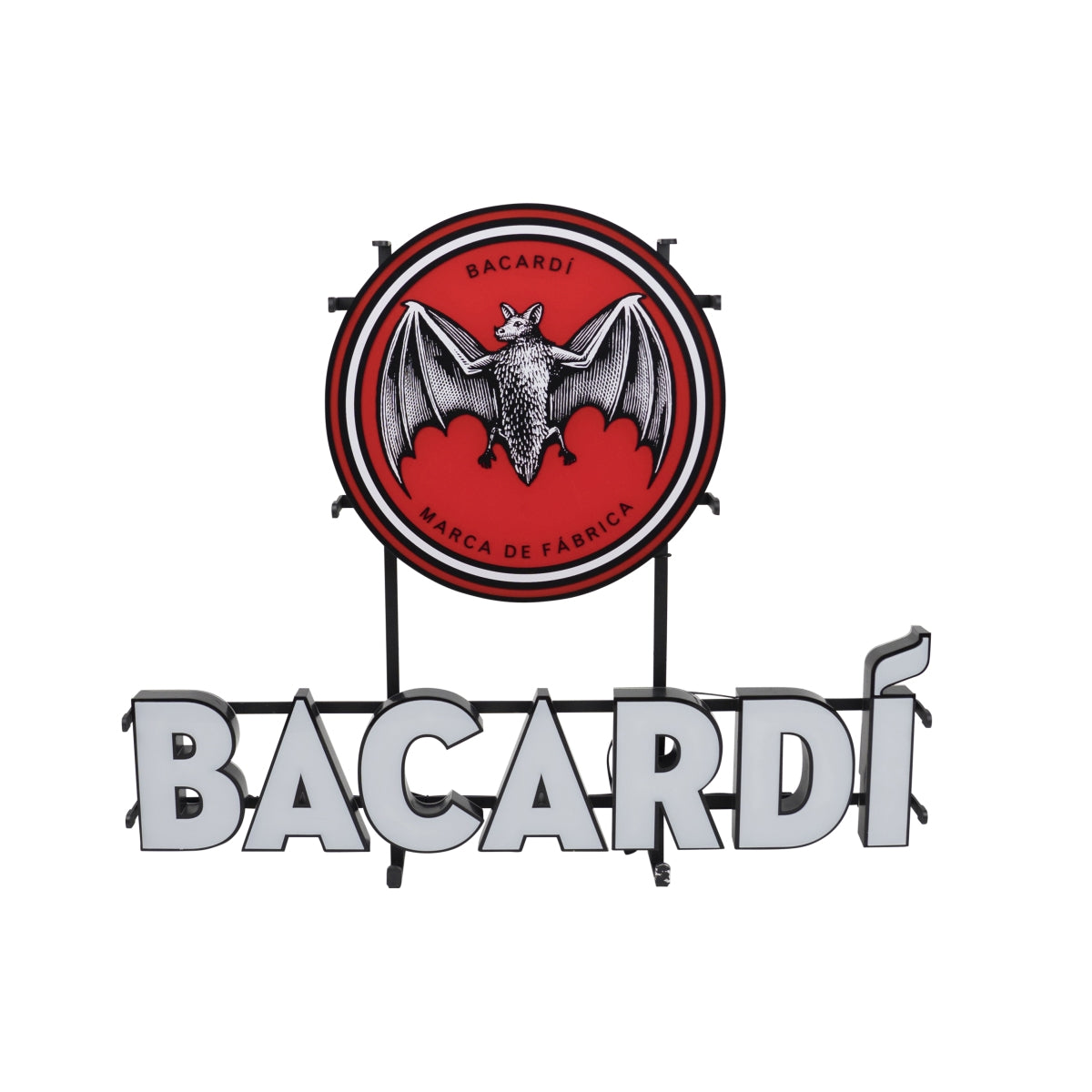 Bacardi Rum Neon Sign 71x59cm LED Sign Wall Sign Display Advertising Bar
