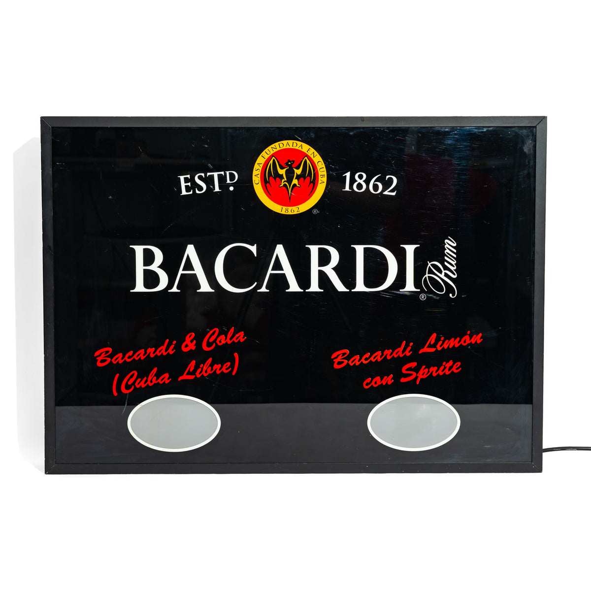 Bacardi Rum rare neon sign in aluminum housing Exhibition piece – View 2