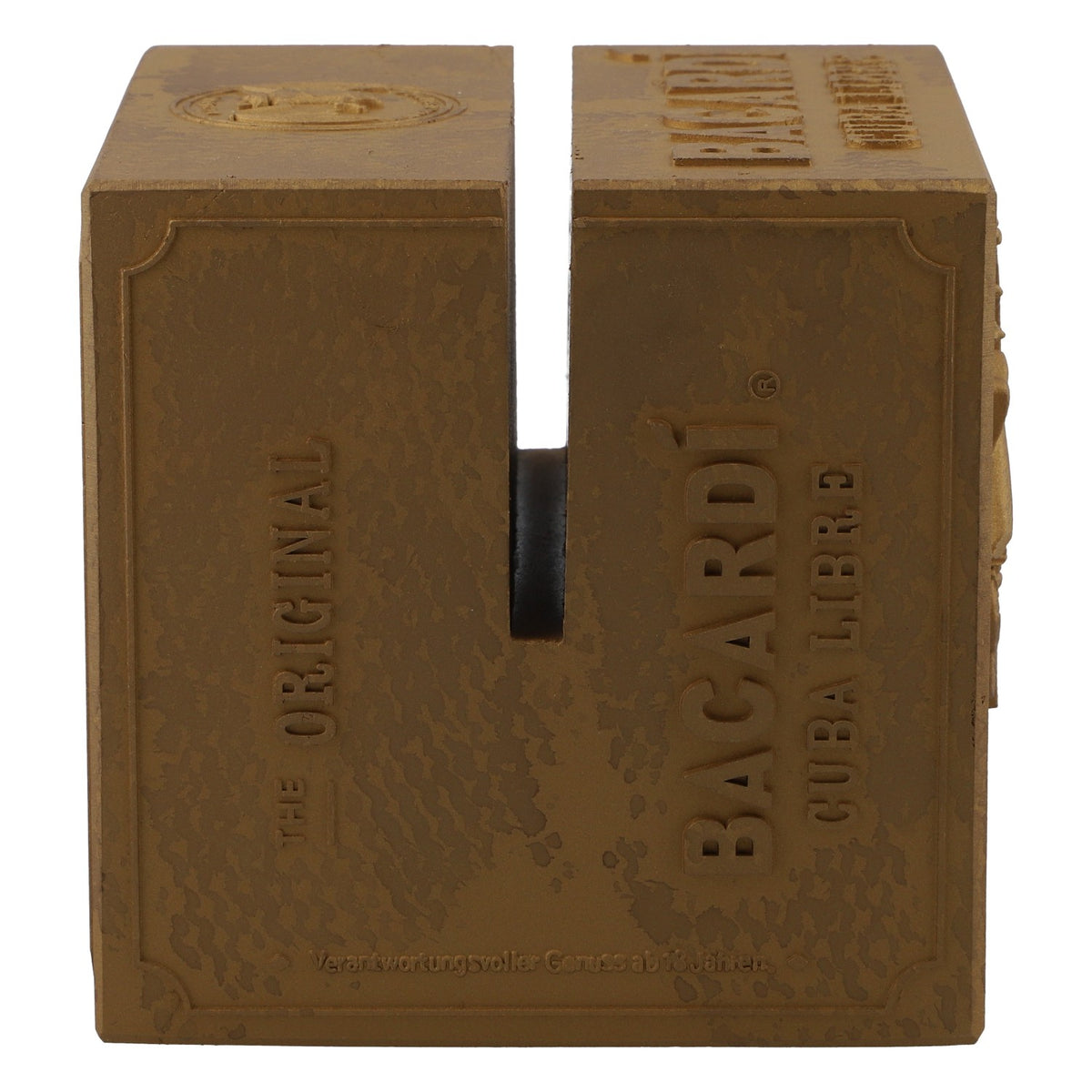 Bacardi Rum Table Display Card Display Full Metal (Gold) – View 3
