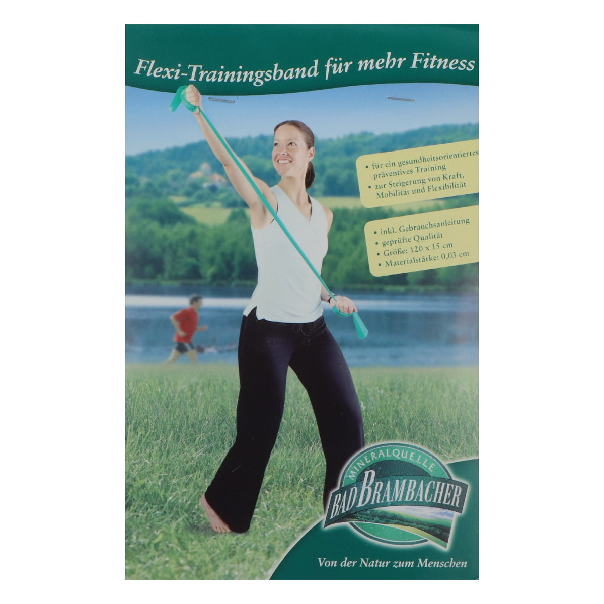 Bad Brambacher Flexi Resistance Band, Green, 120x15 cm, Fitness Band, Rubber – View 2