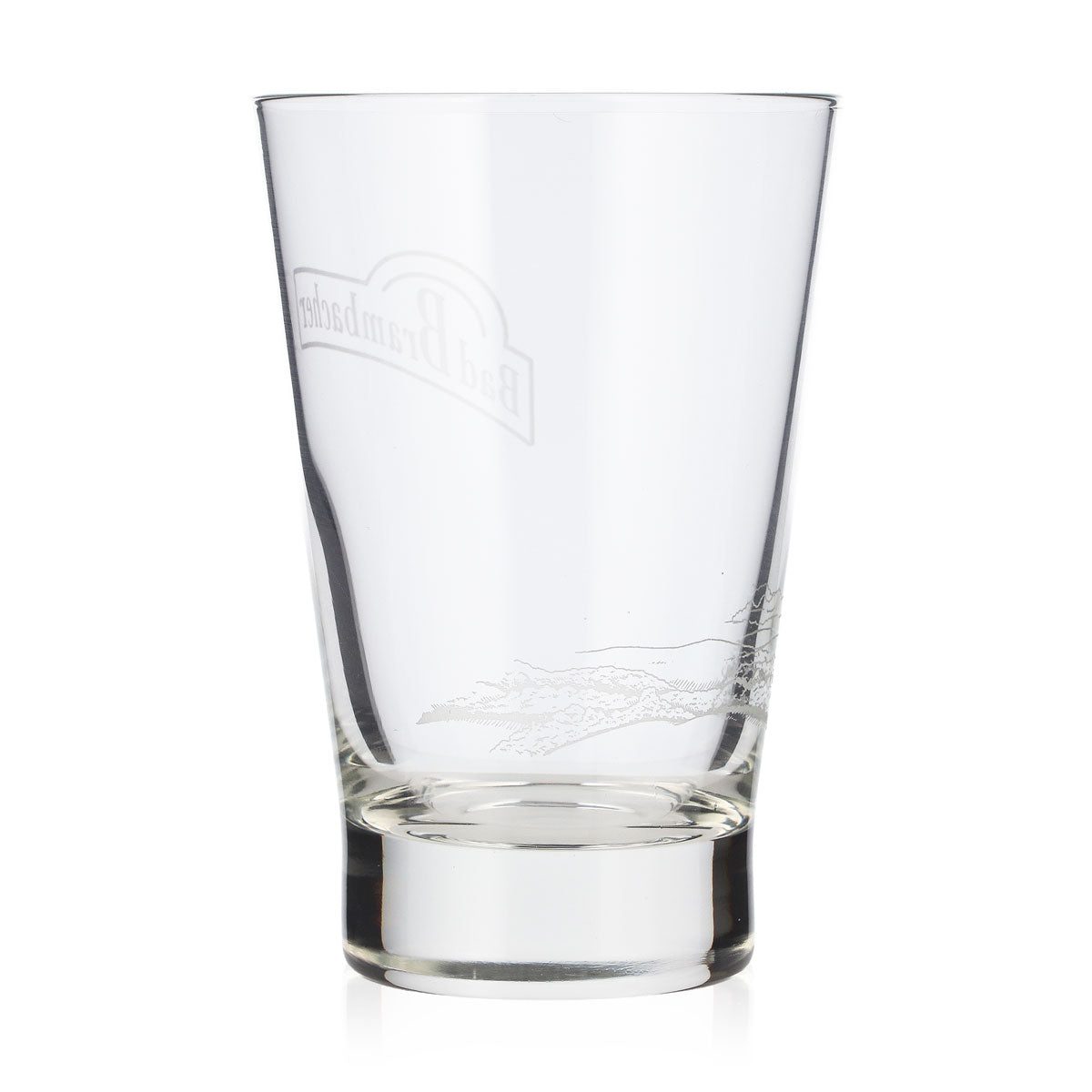 Bad Brambach Water Glass, 0.23 L, white logo, white engraving at the bottom, soda glass – View 4