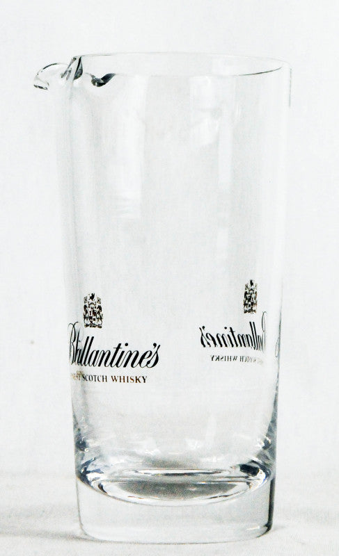 Ballantines Whisky Pitcher Glass Carafe with Pourer "Finest Scotch"