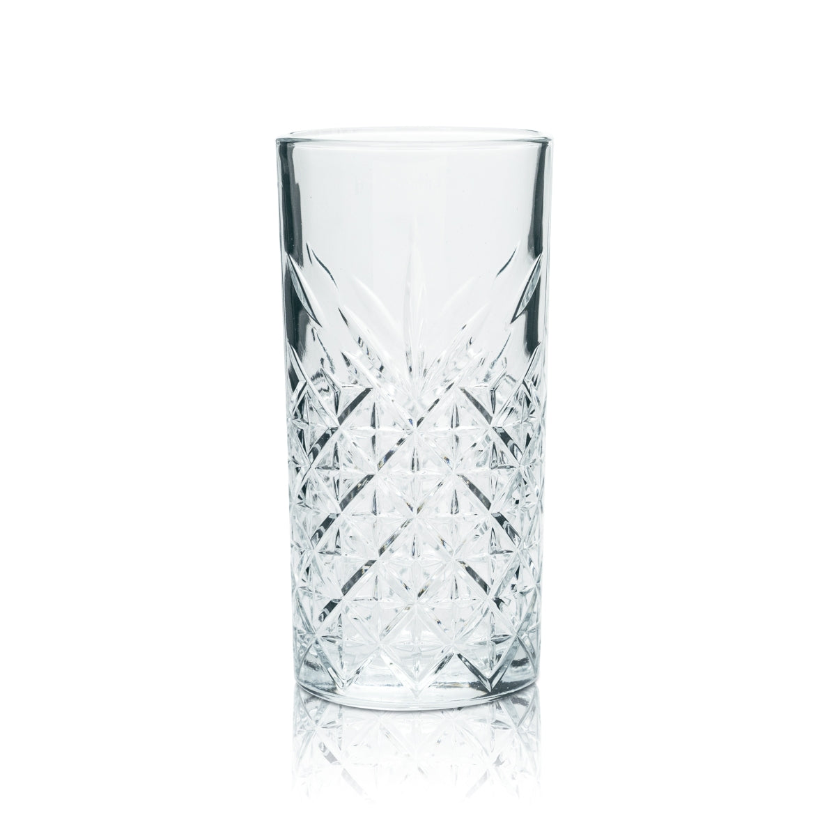 Bathtub Gin Glass Set of 6, 0.4 l Highball/Long Drink Glasses – Relief Glass, Sturdy & Elegant – View 4