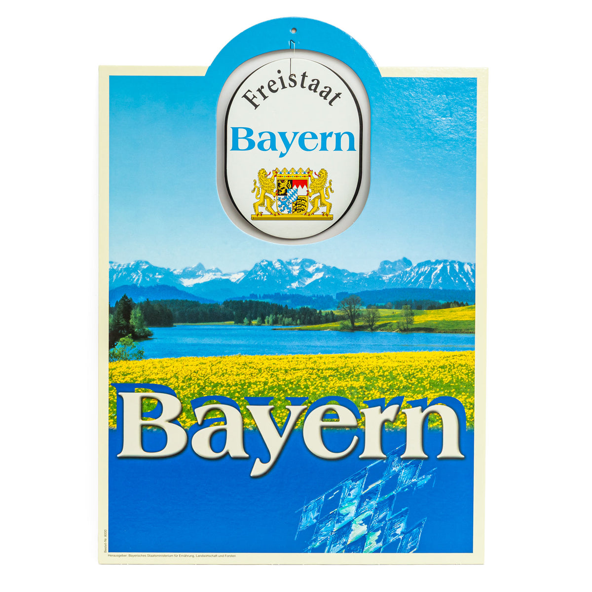 Bavaria Sign Ceiling Hanger "Specialties from Bavaria" 59x42 cm – View 2