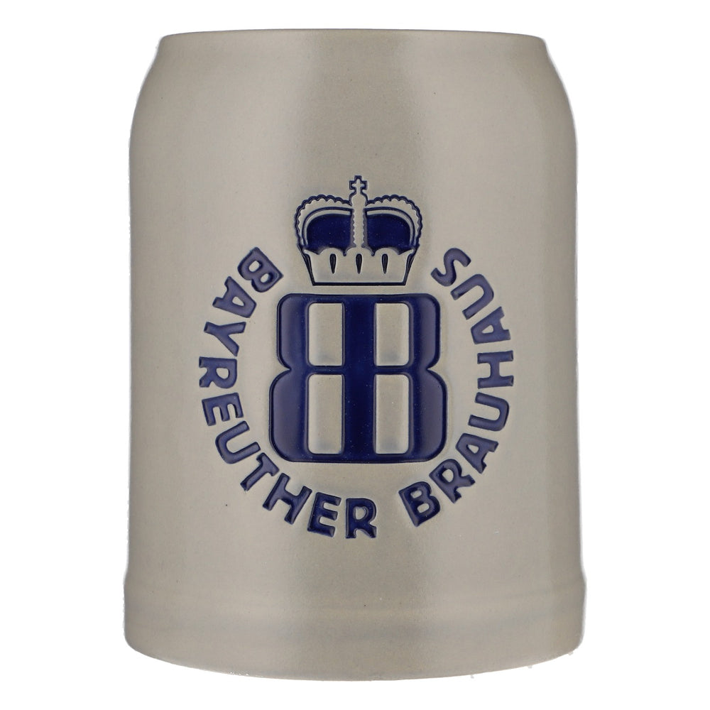 Bayreuth Brewery Glass Stoneware Mug Seidel Clay Mug 0.5l "Ornament"
