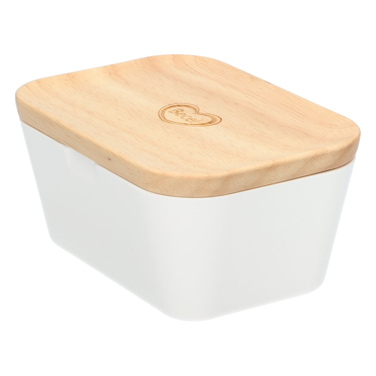 Becel butter dish margarine tin 250g real wood lid kitchen accessories storage – View 2
