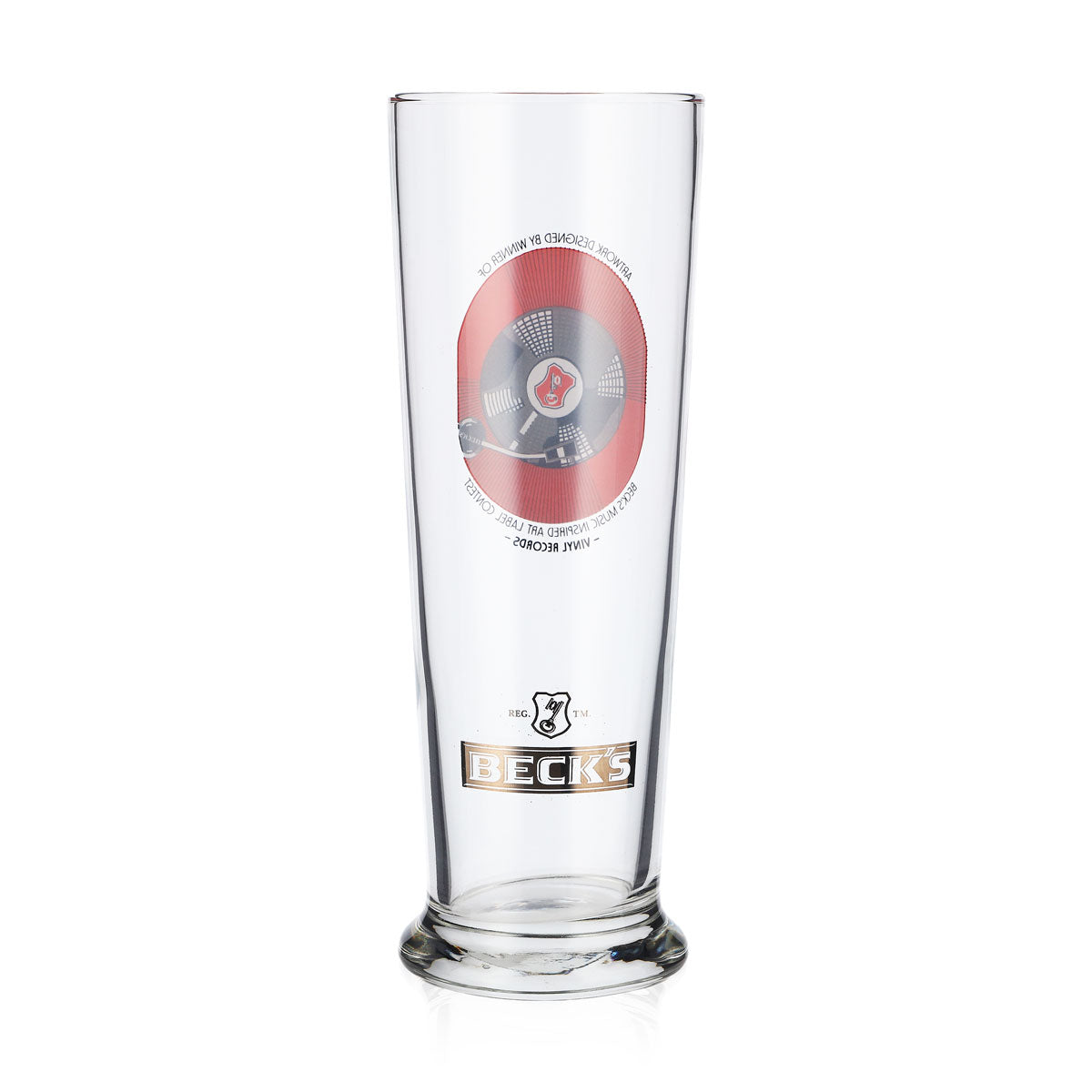 Becks Beer Glasses Music Glasses 0.3 Inspired Art Label Vinyl Record – View 3