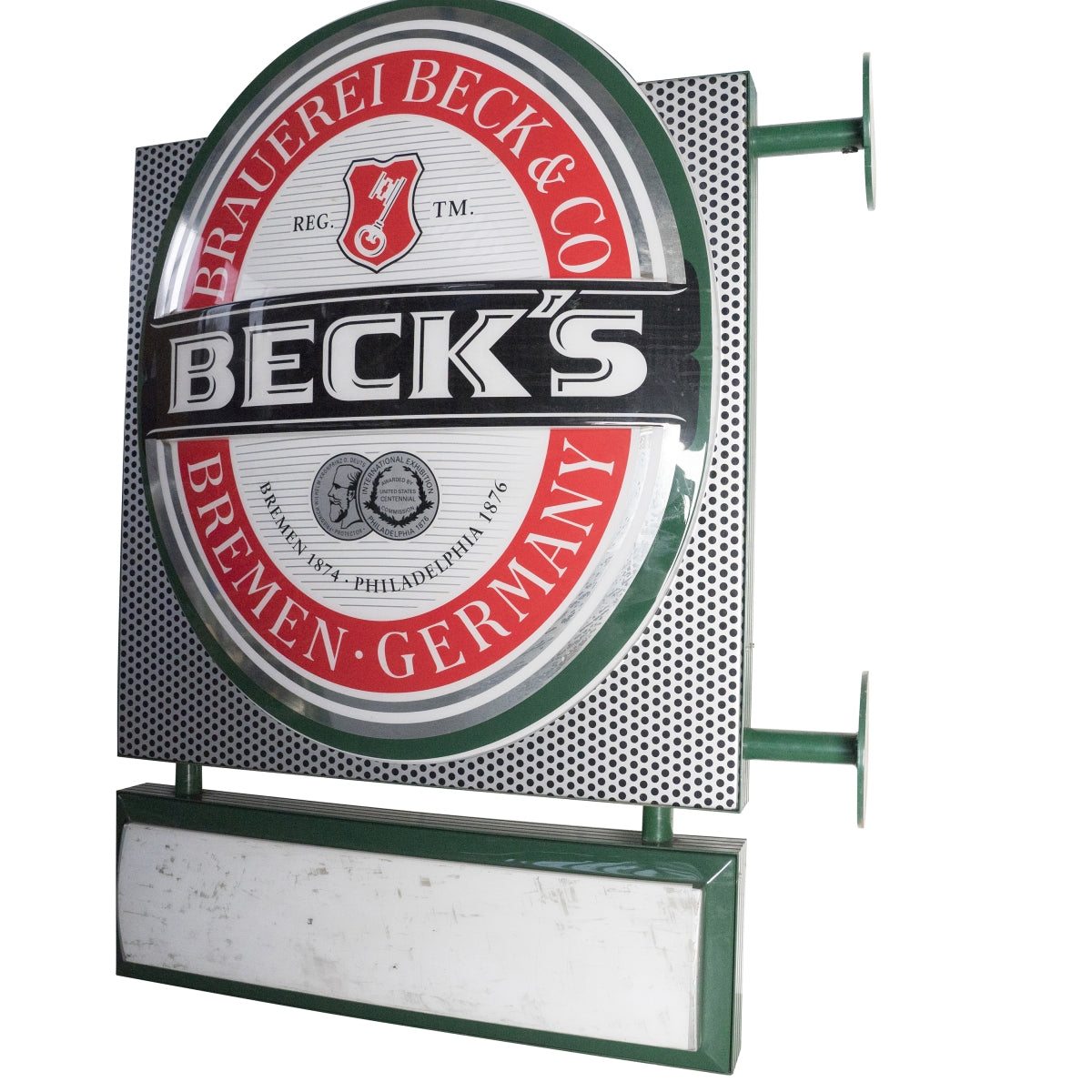 Becks Beer Neon Sign Two-Piece Wall Sign Gastro Pub Bar Restaurant