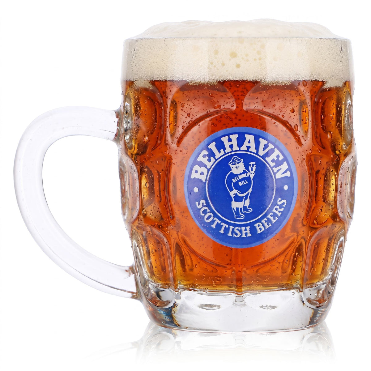 Belhaven Beer Glass, 0.3-liter Jug, Scottish Beers Relief