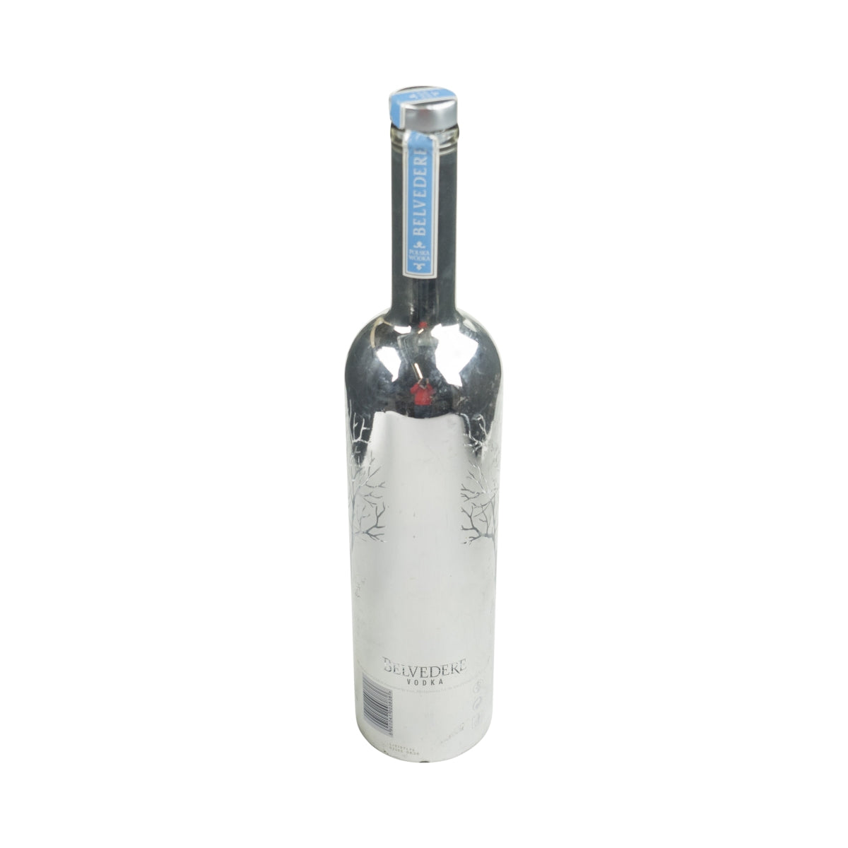 Belvedere Show Bottle !Empty! 1.75L Decorative Bottle Silver Without LED Used Bar – View 2