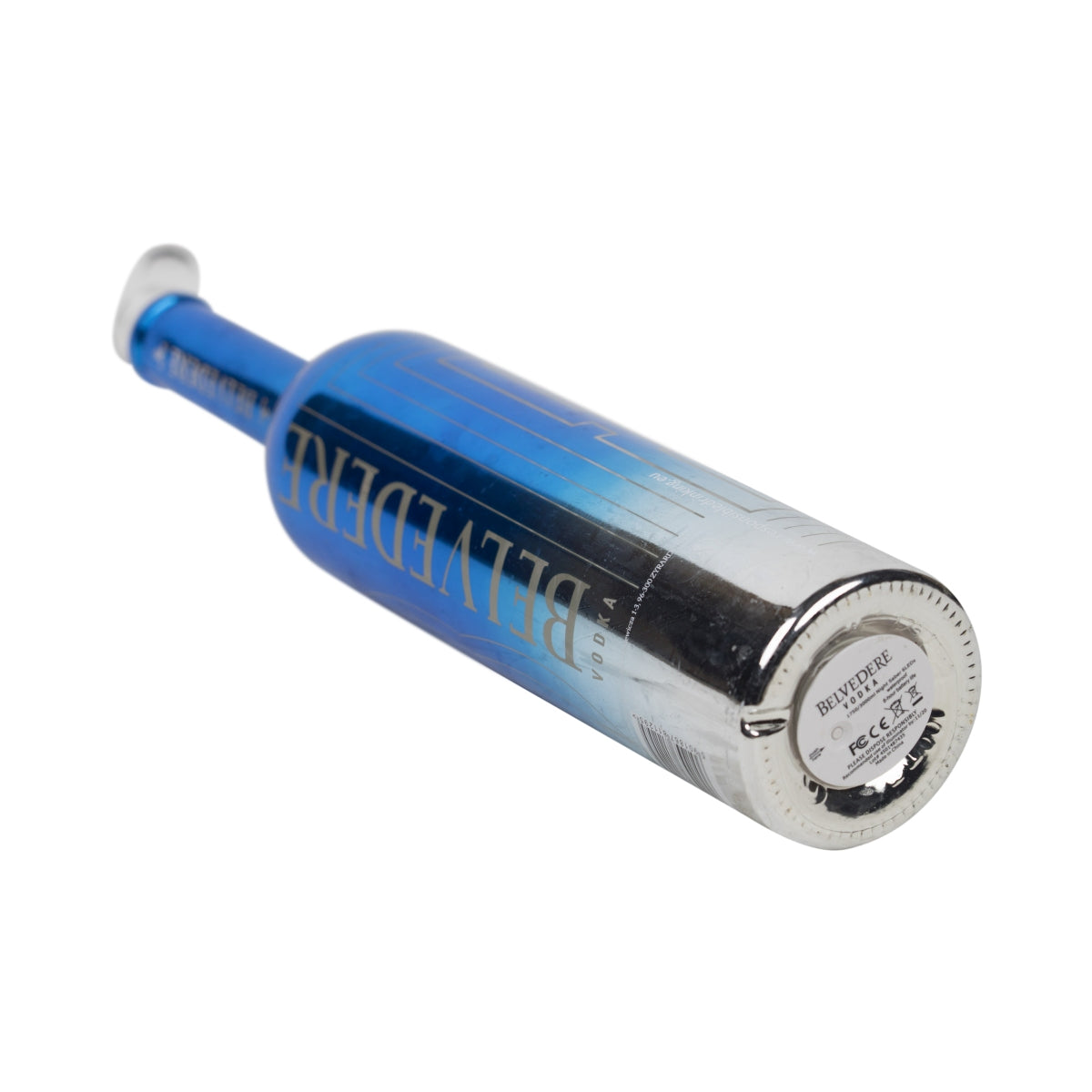Belvedere Vodka Bottle 1.75L EMPTY LED Blue "B" Edition Used Craft Lamp – View 4