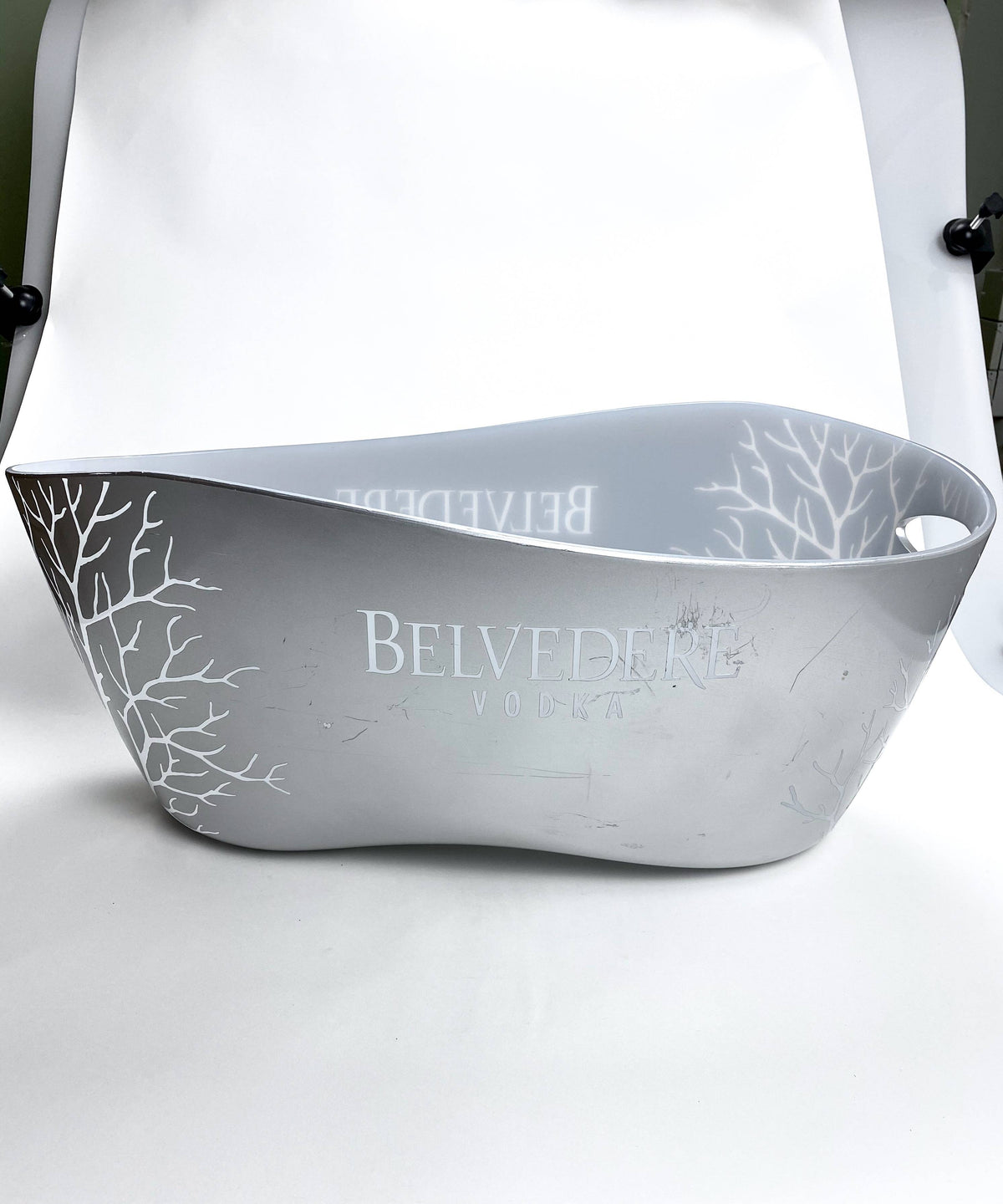 Belvedere Vodka Bottle Cooler Ice Cube Container Jeroboam Silver without LED