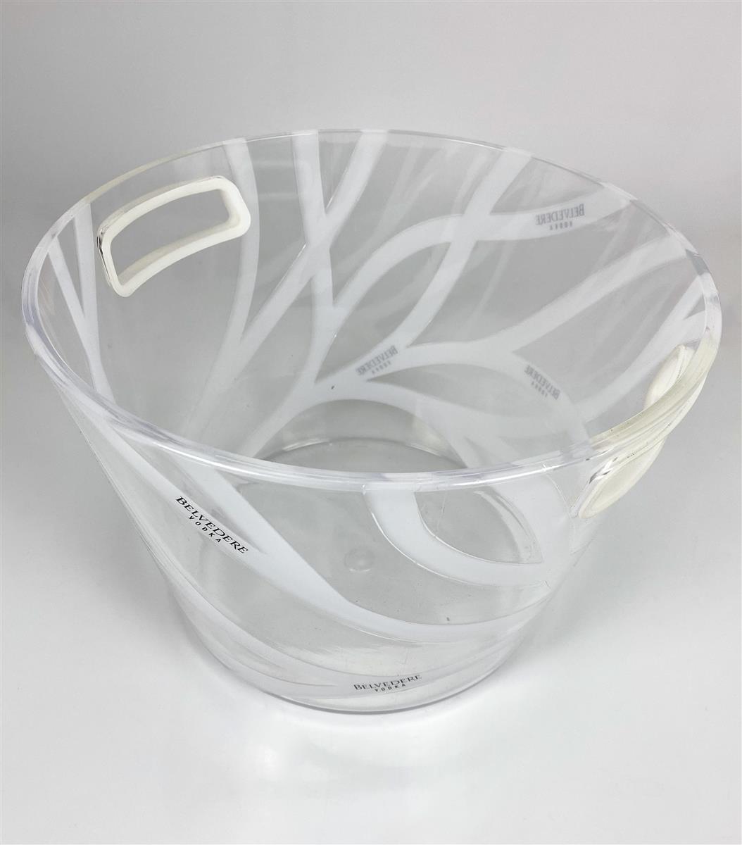 Belvedere Vodka Bottle Cooler Ice Cube Container Single Old Version Transparent Round – View 2