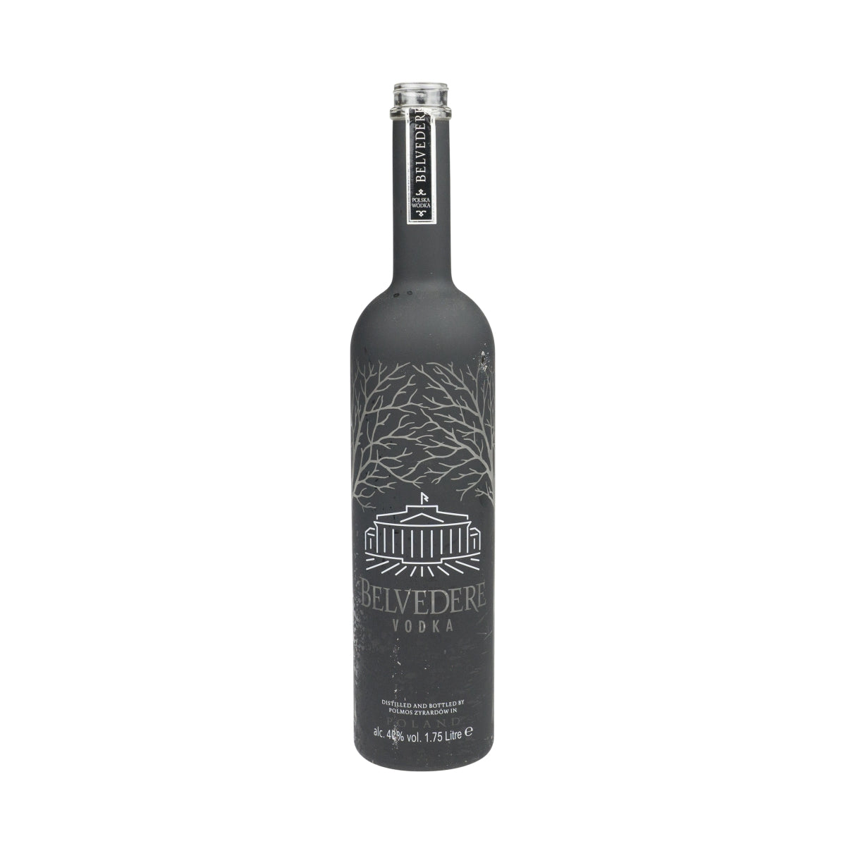 Belvedere Vodka EMPTY bottle 1.75l black matt LED decorative money box craft bar