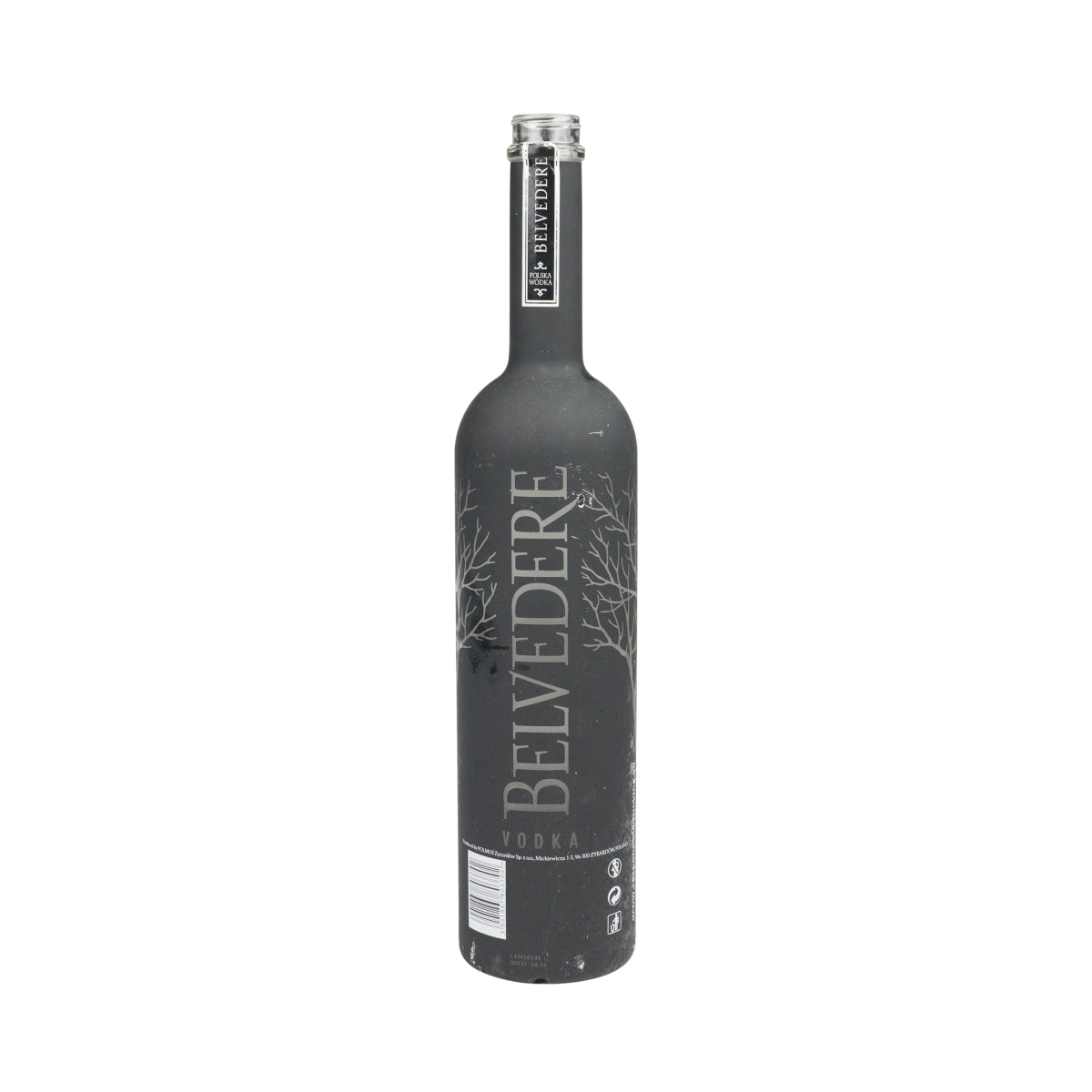 Belvedere Vodka EMPTY bottle 1.75l black matt LED decorative money box craft bar – View 2