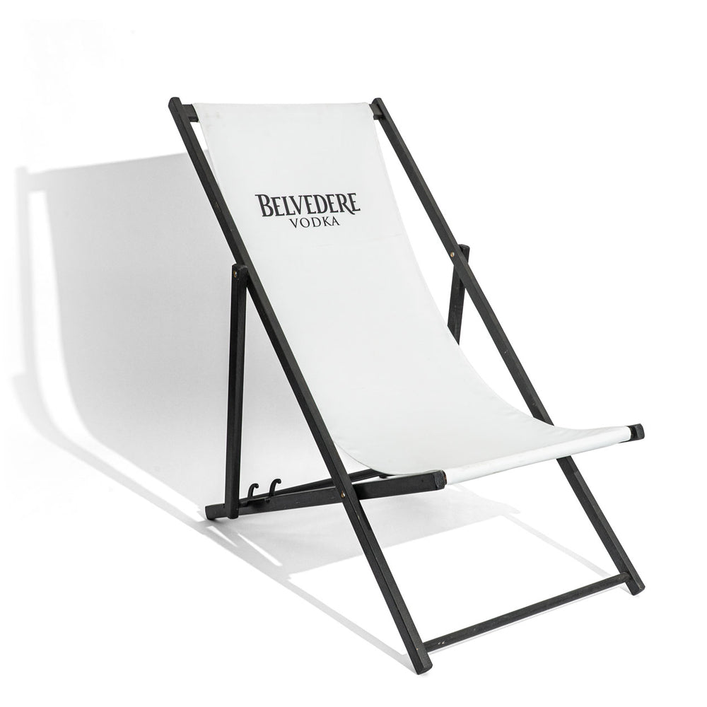 Belvedere Vodka Deck Chair Beach Chair Folding Chair Outdoor Lounge Furniture B-Grade