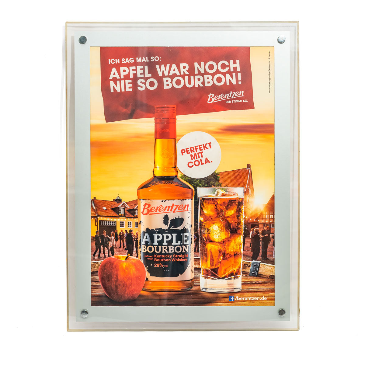 Berentzen liqueur LED neon sign 51x39 cm incl. power supply, framed A3 – View 2